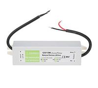 LED Driver, 15W Waterproof IP67 12V / 24V DC LED Power Supply Driver Transformer Adapter Thinner and Durable, Input Voltage AC 90-250V (DC12V)