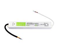 24V LED Driver Non Dimmable 30W 1.25A IP67 Waterproof Transformer AC 90-250V to DC 24V, Constant Voltage Outdoor Power Supply, High Power Factor, Low Voltage Transformer for LED Applications