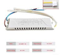 LED Driver 3-Color Adapter for LED - Non-Isolated AC165-265V Transformer Replacement, 20-60W Quad Output (4×),(（20-40W）X4)