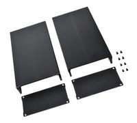 LED Driver Enclosure Aluminum Project Case 55 X 106 X 200 Mm Black Split Housing with Screws for Amplifier and Power Module Builds Aluminum Electronics Enclosure Black Project Housing Amplifier Case