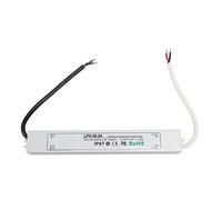 LED Driver IP67 24V Low Voltage Power Supply Transformer, Switching LED Power Supply with Overload Protection for LED Light Security Camera Outdoor Indoor Use (LPV-30W-24V 1.25A)