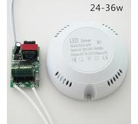 LED Driver Power Supply 8-24W 24-36W 12-24W 24-40W for Ceiling Lights with Round Junction Box, AC 176-265V Input DC Output(24-36W)