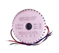 LED Driver with 3-Speed Color Temperature & Dimming, 60-240W Output, 20-35V for Nordic Chandeliers, Crystal Lamps, Decorative Fixtures, White