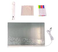 LED Dry Erase Board, LED Writing Board - Note Board with Acrylic Message Holder,USB Plug-In Acrylic Light Board, Light Up Drawing Board