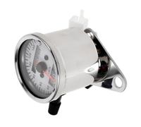 LED Dual Odometer Motorcycle Gauge for Dashboard DIY Riders, Silver Iron | Classic Retro Style, Sturdy Metal Housing, High Strength Build, for Motorcycles and Professional Riders