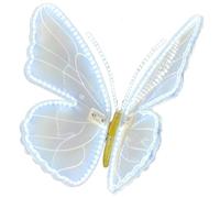 LED Dynamic Butterfly Lights, Park Landscape Lighting, 40cm Transparent Dynamic Butterfly Simulation Decor Light, Outdoor Illumination Feature Lighting for Shopping Centre Courtyard White-Light 40CM