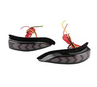 LED Dynamic Flowing Side Mirror Turn Signal Light Indicator Fit for Corolla Avalon Replaces OE 81740 52050 - Smoked Lens High Brightness Left and Right Driving Side Marker Lamps (smoked lampshade)