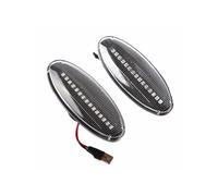 LED Dynamic Side Indicator LED Indicator Repeater Lights Dynamic Side Marker Turn Signal Light For NP300 For Navara D22 For Frontier For Fiera For Terrano 1998-2005(Crystal White)