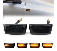LED Dynamic Side Marker Indicator Lamp Compatible with Opel Astra J H Adam Corsa D Insigina A Meriua B Zafira B, Sequential LED Turn Signal Lights Side Marker Blinker, Smoked Canbus Side Repeater