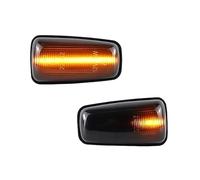 LED Dynamic Turn Signal Light 2Pcs Dynamic Side Marker Light Turn Signal Lamp LED Flashing Fit Use For Citroen XM ZX Break Xsara Xantia Dynamic Side Indicator(Smoked Len)