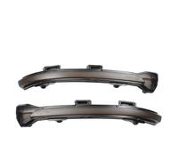 LED Dynamic Turn Signal Light Cristal De Señal Giro LED Dinámico Luz Espejo Transparente Dynamic Side Indicator(Yellow)
