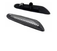 LED Dynamic Turn Signal Light Sequential Blinker For BMW 1/3/5Series E81/88/46/90/91/92/93/60/61 For X3 For X1 Mirror Indicator Turn Signal Light(Crystal white Type)