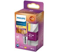 LED E14 Globe 3.4W (40W) Clear Dim WarmGlow 470