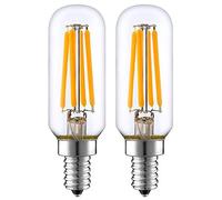 LED Edison Bulb 6W T25/T8 LED Filament Light Bulb, LED Tubular Light Bulb, 550Lm Dimmable 6W Equivalent to 50W, Warm White 2700K, E14 Base, Pack of 2 (6)