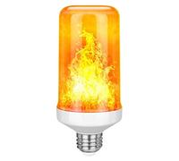 LED Effect Light Bulb E27,Decorative Flickering Realistic Fire Bulb, Decoration Lamp,White-E