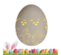 LED Egg Light - Ceramic Easter Lights | Ceramic Easter Egg Decoration Lights | Easter Egg Decoration Lights | Nursery Decoration Seasonal Lighting For Kids