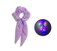 LED Elastic Hair Scrunchies For Kids Braids Elastic Hair Rope Daily Wear Hair Accessories For Toddler Girls Hair Rope Bands For Girls Hair Rope For Braids Ponytail Hair Rope Solid Color