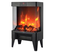 LED electric fireplace with remote control 2 heating powers 1000W/2000W