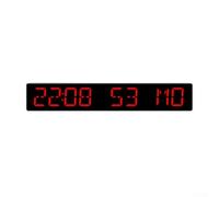 LED electronic desktop clock featuring multifunctional display with hours, minutes, seconds, day of week, countdown timer up to 999 days, and four brightness levels (G)