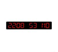 LED electronic desktop clock featuring multifunctional display with hours, minutes, seconds, day of week, countdown timer up to 999 days, and four brightness levels (C)
