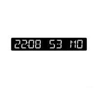 LED electronic desktop clock featuring multifunctional display with hours, minutes, seconds, day of week, countdown timer up to 999 days, and four brightness levels (D)