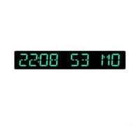 LED electronic desktop clock featuring multifunctional display with hours, minutes, seconds, day of week, countdown timer up to 999 days, and four brightness levels (F)