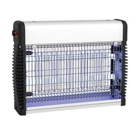 LED Electronic Flying Insect Killer - Chemical Free Zapper with Hanging Chain & Collection Tray - H26.5 x W35 x D7.5cm mysmartbuy Silver One Size