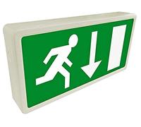 LED Emergency EXIT Box MAINTAINED, Depth 60mm, IP/NEMA Rating IP20, Length 390mm, Width 190mm, Emergency Lamps Lighting/Indicators, 1 Piece in Pack - EXIT3MLED
