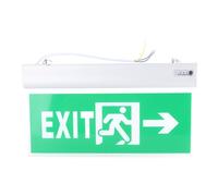 LED Emergency Exit Sign, acrylic evacuation indicator light with voice alarm for shopping malls hotels hospitals