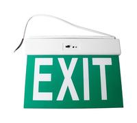 LED Emergency Exit Sign Clear Acrylic Eye Catching Sign Light Building Indoor Use AC85-265V