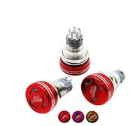 LED Emergency Stop Button Switch 16mm Momentary Metal Waterproof Red 19mm 22mm 1NO1NC Anti-slip Emergency Stop Switch with light(19MM,RED LED_1NO1NC_3-6V)