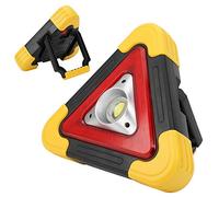 LED Emergency Warning Triangle Light for Cars, Plastic Portable Flashing LED Warning Triangle Light Safety Hazard Light for Vehicle Breakdowns Accident Repairing