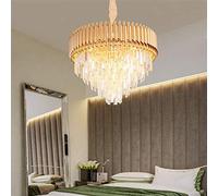 LED Energy Saving Ceiling Light Crystal H Round?Ngend Chandelier Contemporary Pendant Lamp Rain Drop Lighting Fixtures For Kitchen Crystal Hall Living Room Bedroom, 60cm Chandelier (Size : 50cm) small