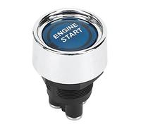 LED Engine Start Switch Ignition Starter Button High Performance Racing Car Push Button for RVs Dirt Bikes Professional Racing Cars Red Blue Green 12V 50A (Blue)