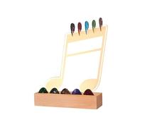 LED Enhancing Wood Base Guitar Pick Organizers Accessories Organizers Texture Perfect For Stage Performances Base Pick Organizer