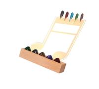 LED Enhancing Wood Base Guitar Pick Organizers Accessories Organizers Wood Texture For Stage Performances Stage Ready Pick Display Accessory