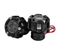 LED Equipped Fork Cup for Motorcycles Aluminum Construction Vibration Dampener - Essential Off Road Racing Part Easy Install (QCB-042 - Black)