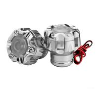 LED Equipped Fork Cup for Motorcycles Aluminum Construction Vibration Dampener - Essential Off Road Racing Part Easy Install (QCB-042 - Silver)