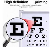 LED Eye Chart Light Box, Digital Vision Chart with Remote Control, 2.5/5m Distance Measurement and Red/Green Sight Mark, Clear Writing & No Glare Effect, for Schools, Clinics, Home Use