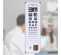 LED Eye Chart Light Box, Eye Exams Charts with Light for Home, Office, School, Acrylic Panel + Aluminum Alloy Frame, One-Touch Switch, Dimmable