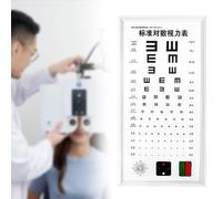 LED Eye Chart Light Box with Light, Professional Eye Exam Tool for Home, Office, School, Two Installation Methods