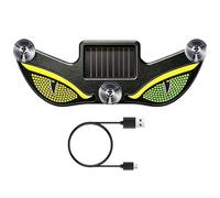Led Eye Lamp, Solar Powered Beacon, USB Charge with Dynamic Effect, Rear Marker with Colorful Display, 5.31x1.77 Inches Party Gear, Versatile Warning Decoration for Patio Lawn Porch Balcony Camping