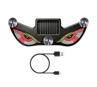 Led Eye Lamp, Solar Powered Beacon, USB Charge with Dynamic Effect, Rear Marker with Colorful Display, 5.31x1.77 Inches Party Gear, Versatile Warning Decoration for Patio Lawn Porch Balcony Camping