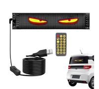 LED Eyes for Car Windshield | Flexible Programmable LED Car Sign,Automotive External Decor for Window Front Vehicles SUVs Home Shop Hotels Bar Party Holiday Birthday