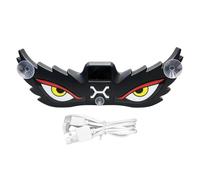 LED Eyes for Car Windshield No-Drill Solar Powered USB Rechargeable Dynamic