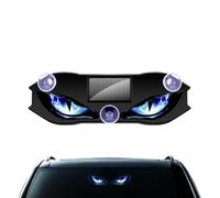 Led Eyes for Car Windshield - Solar Dynamic Waterproof Sticker,Car Window Light - for RV Motorcycle Carros Vehicles Front Window Rear Home Holiday Birthday Party