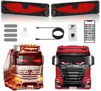 Led Eyes for Trucks, Devil Eyes Car Lights, Screen Light, Truck Windscreen Eyes(2pcs 92x374mm)