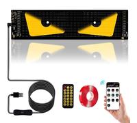 Led Eyes for Trucks, Devil Eyes Light for Cars, 595*120 mm Large Flexible LED Programmable Display DIY Car Dynamic Devil LED Eyes, Colorful Eye Lamp Screen with APP Control for Car Trucks Store Window