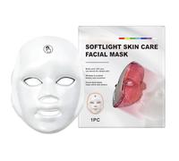 LED Face, Cordless Light Device for Skin Tightening and Care with Seven Color Modes, Home Spa Facial Shield, Reduction Tool, Wireless Beauty Accessory, Lightweight 400g Gear