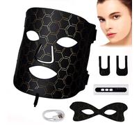 LED Face Mask Light Therapy, 8 Colors Facial Skin Care Device, 288 Lamp Beads Red Light Therapy for Face Set, 5/10/15Min Timer, Therapy Photon Flexible Silicone Mask, Skin Tightening Rejuvenation